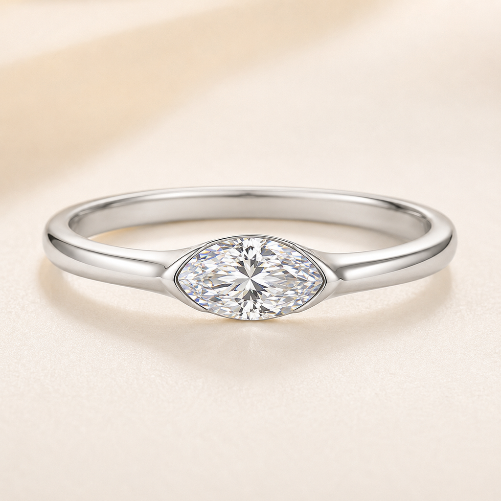 Elara Marquise Moissanite Ring