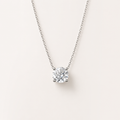 Moissanite Solitaire Necklace