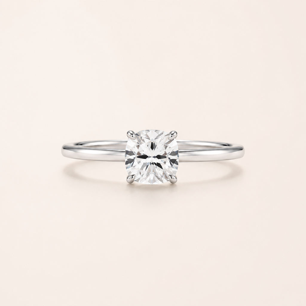 Moissanite Solitaire Ring