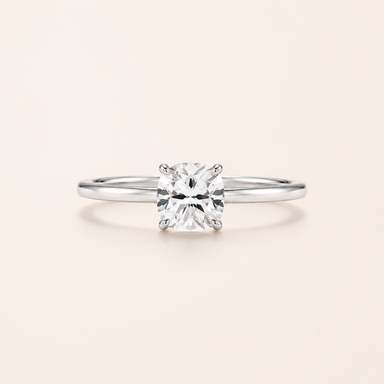 Moissanite Solitaire Ring