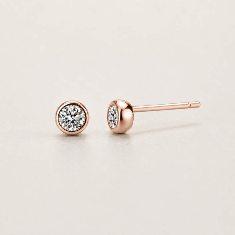 Mini Moissanite Stud Earrings