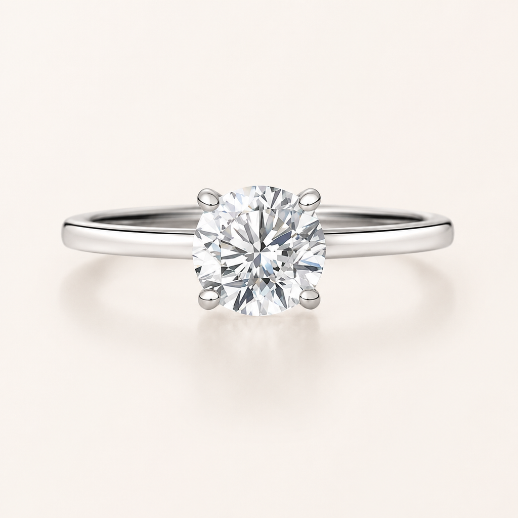 Moissanite Solitaire Ring