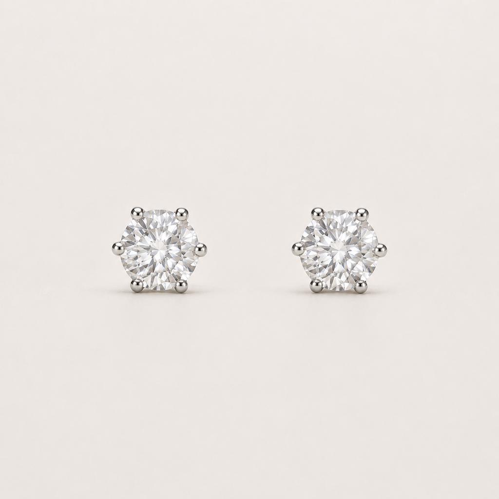 Classic Moissanite Stud Earrings