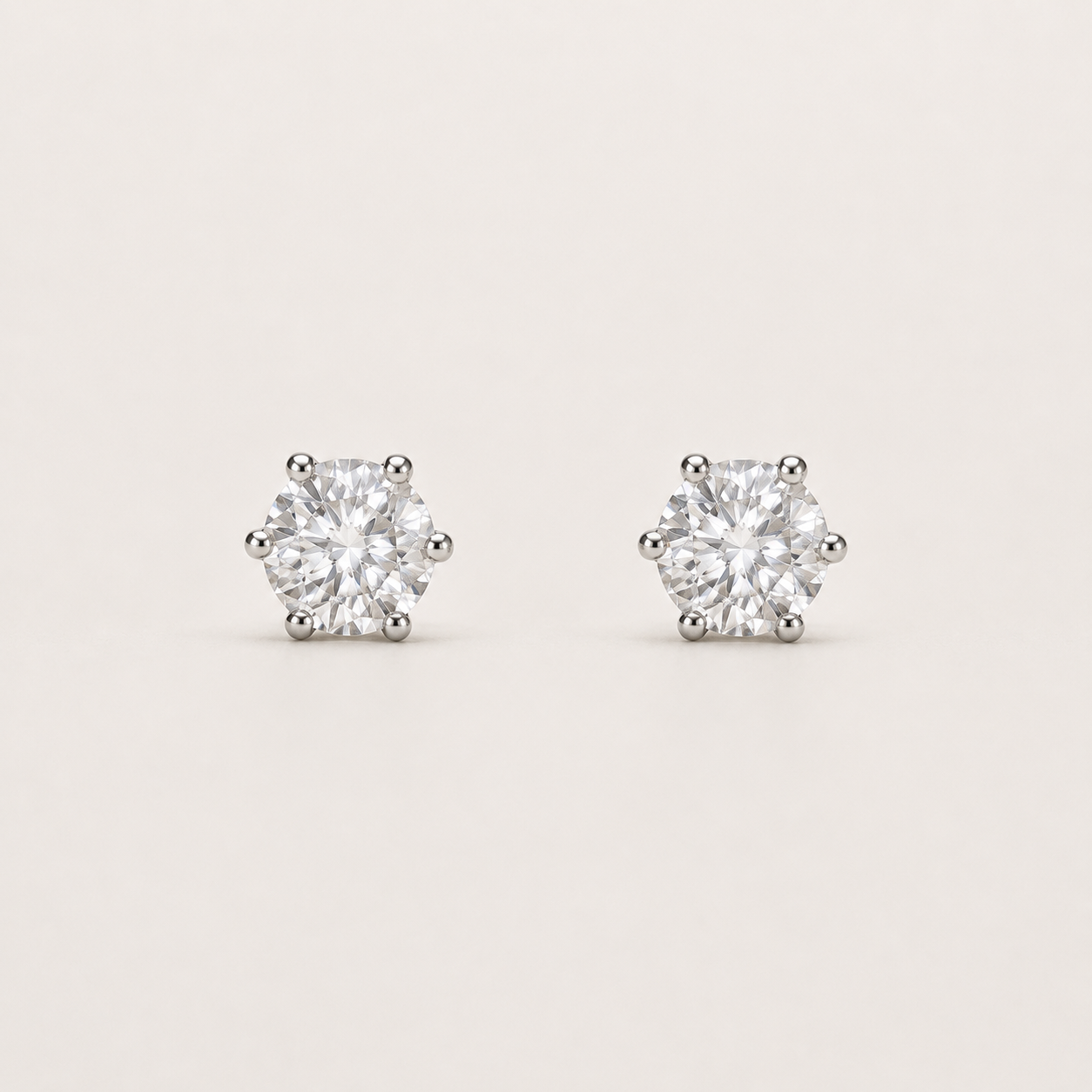 Classic Moissanite Stud Earrings