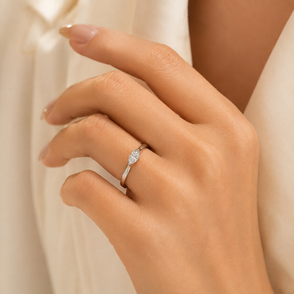 Elara Marquise Moissanite Ring