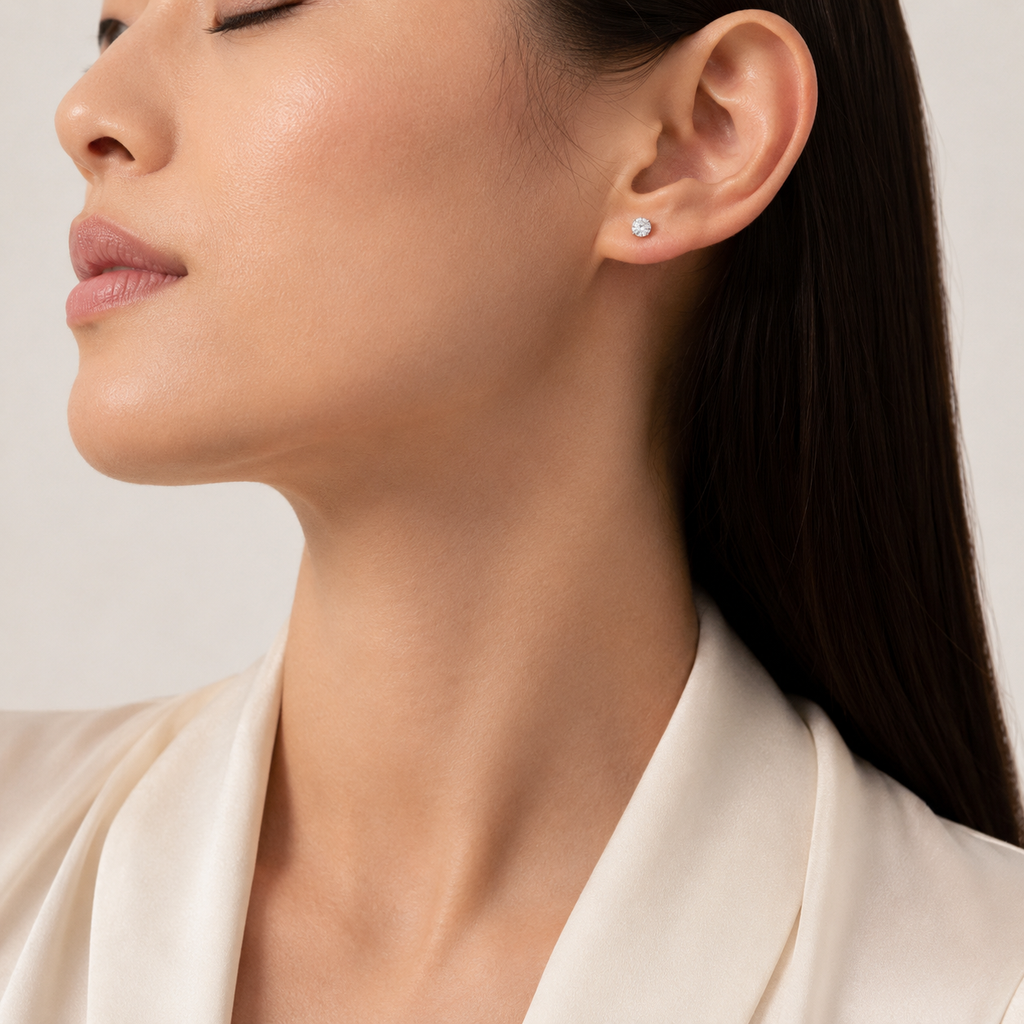 Classic Moissanite Stud Earrings