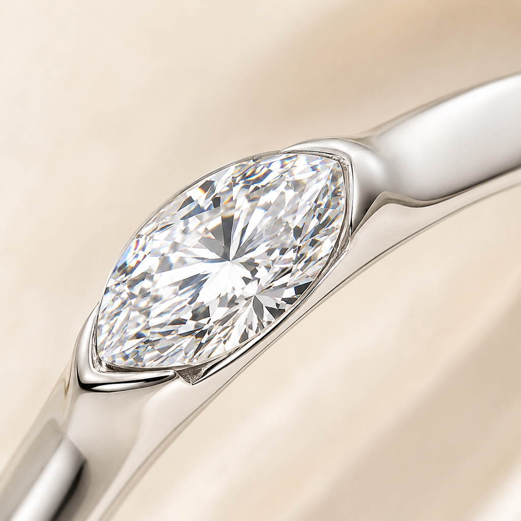 Elara Marquise Moissanite Ring