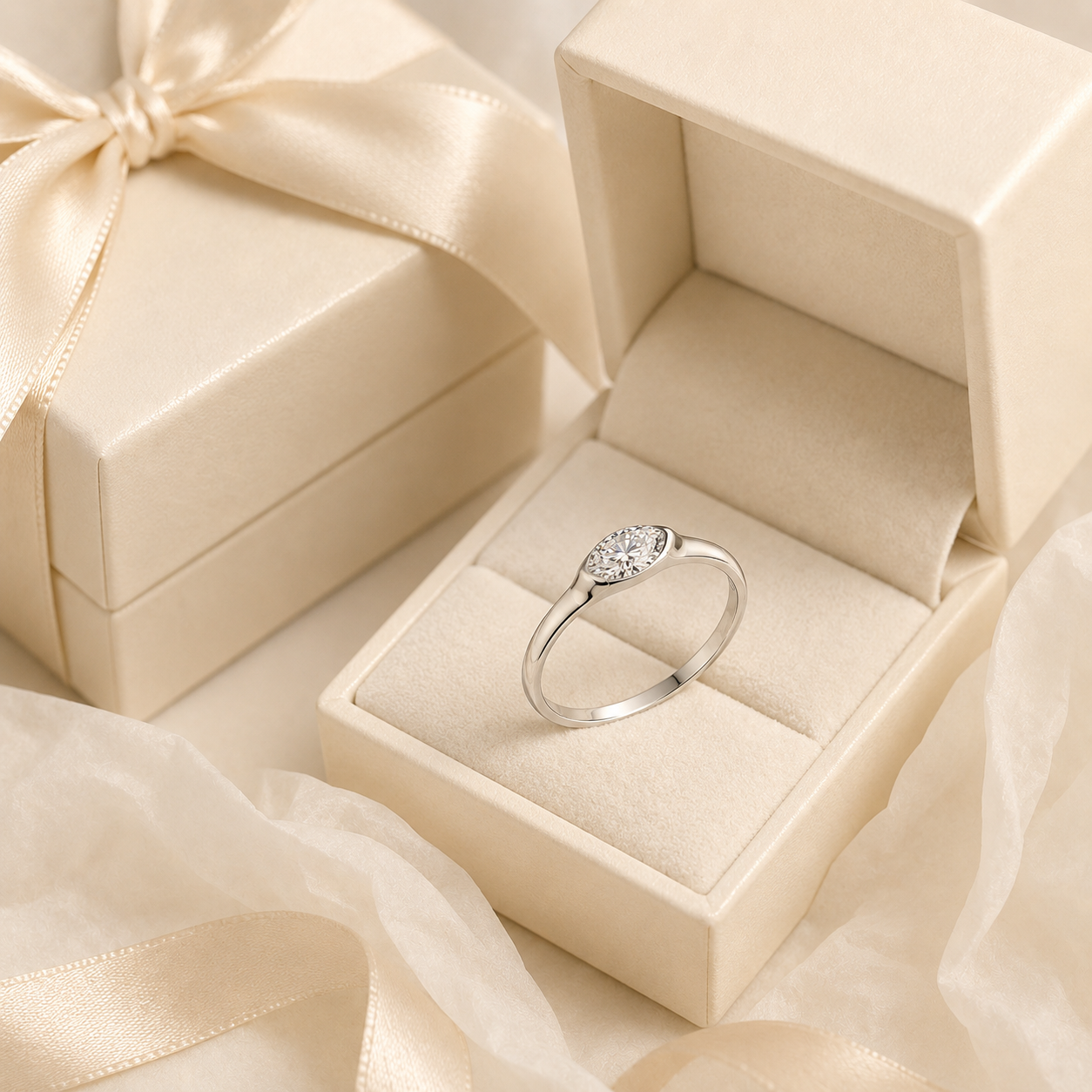 Elara Marquise Moissanite Ring