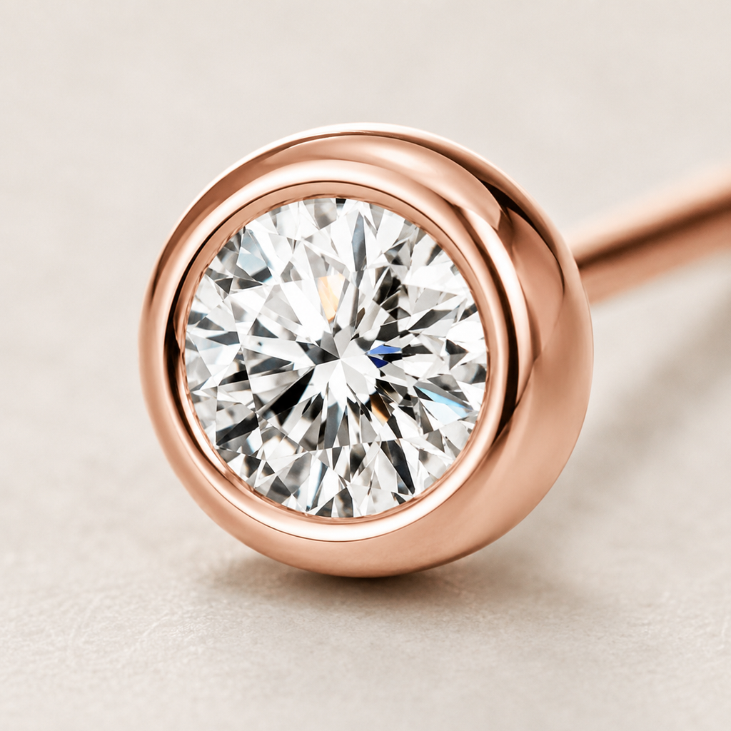 Mini Moissanite Stud Earrings